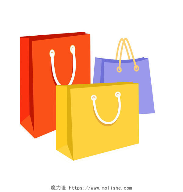 购物狂欢消费降价快乐购物袋素材818购物袋